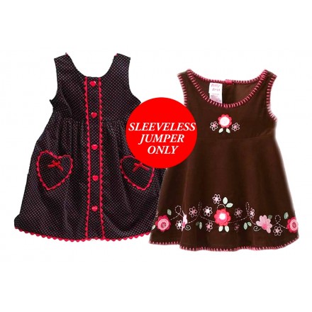 Blueberi Boulevard Girls Sleeveless Jumper Only- 2 designs (3mths-5yrs)